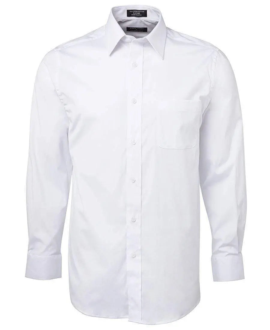Jb's Wear Corporate Wear White / S JB'S Urban Long Sleeve Poplin Shirt 4PUL